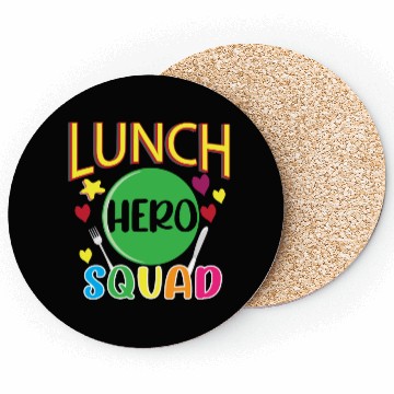 Discover School Lunch Hero Squad Funny Cafeteria Workers Coasters