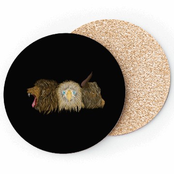 Discover Three wild animals Lion Eagle and Ox Coasters