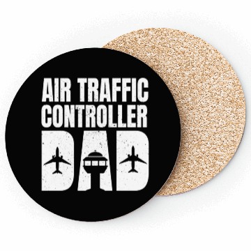 Discover Air Traffic Controller Dad Father's Day Coasters