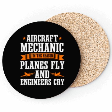 Discover Aircraft Mechanic Coasters