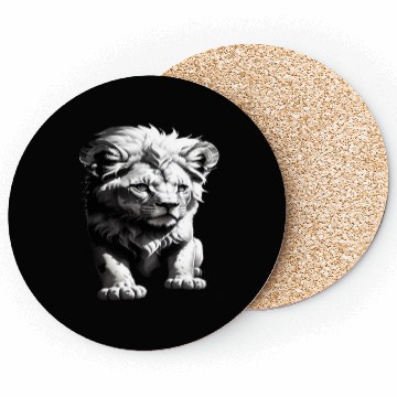 Discover Baby Lion Exploring on his Own Coasters