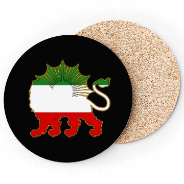 Discover Lion and Sun Flag Coasters