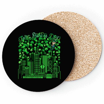 Discover Chicago Illinois Saint Patricks Day Coasters