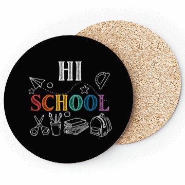 Discover Hi School Back To School Squad Teacher Student Coasters