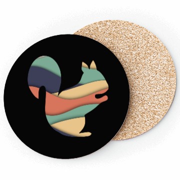 Discover Ochre Squirrel Coasters