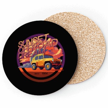 Discover Desert Car Sunset Offroad Dream 5000 - DIGITAL Coasters