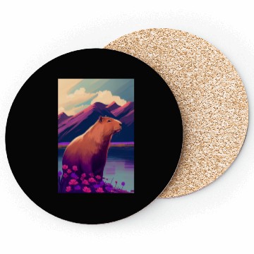 Discover Capybara Nature Capibara Coasters
