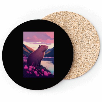 Discover Capybara Nature Capibara Coasters