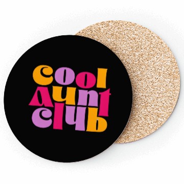 Discover Cool Aunt Club Coasters