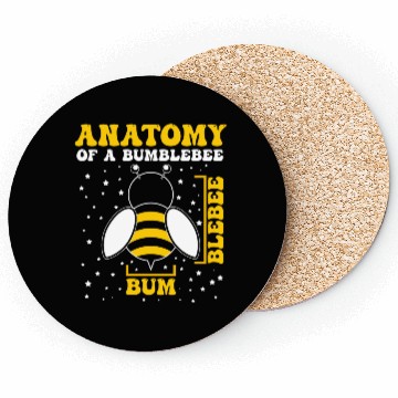 Discover Anatomy of a Bumblebee Bee Lover Gift Coasters