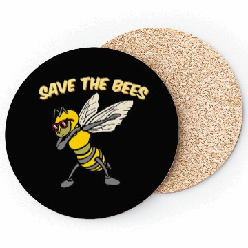Discover Save The Bees Coasters Dabbing Bumblebee Bee
