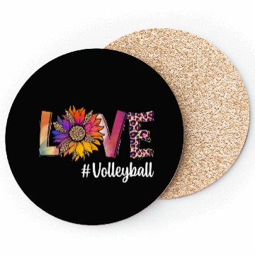 Discover Love Volleyball Coasters