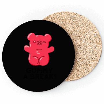 Discover Gummy A Bread Cute Candy Coasters