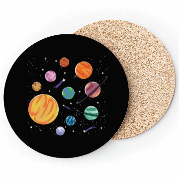 Discover Solar System Planets Science Space Boys Girls Coasters