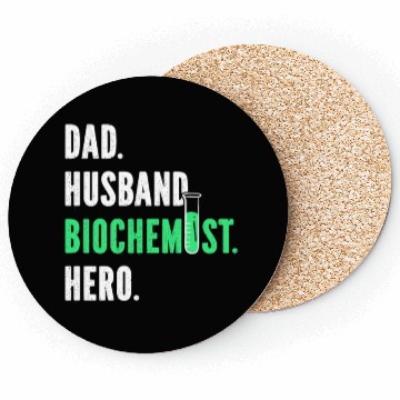 Discover Biochemist Biochemistry Funny Science Teacher Dad Coasters