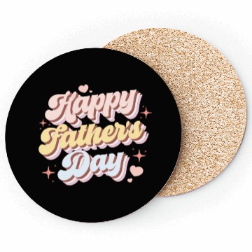 Discover Groovy Happy Father's Day Coasters