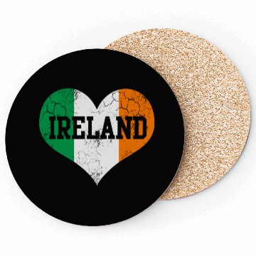 Discover Ireland Flag Heart Irish St Patrick s Day Coasters