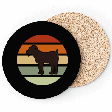Discover Vintage Goat Goat Holder Goat Breeding Farmer Coasters