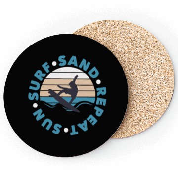 Discover Sun Surf Sand Repeat Surfing Coasters Coasters