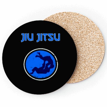 Discover Jiu Jitsu Jiu Jitsu Bjj Mma Blue Dot Coasters
