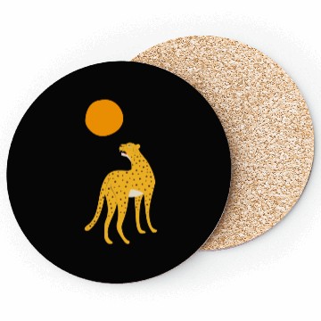 Discover Roaring Leopard And Sun Coasters