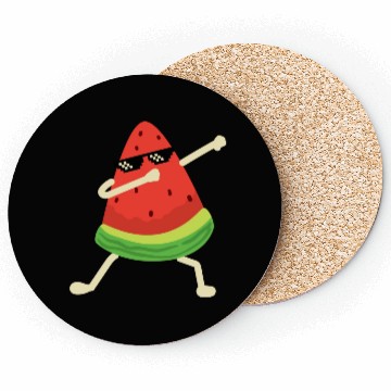 Discover Dabbing Watermelon Melon summer Fruit Lover Coasters