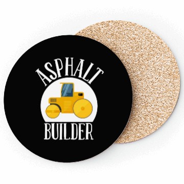 Discover asphalt builder street builder construction worker Coasters