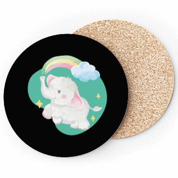 Discover Elephant Lover Wildlife Animal Zoo Zookeeper Coasters