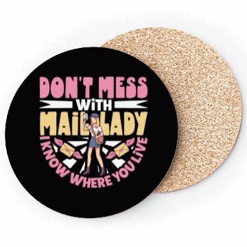 Discover Postal Worker Mail Lady Mail Carrier Postal Coasters