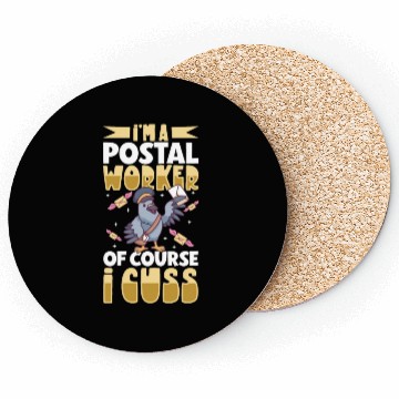 Discover Postal Worker Mail Lady Mail Carrier Postal Coasters