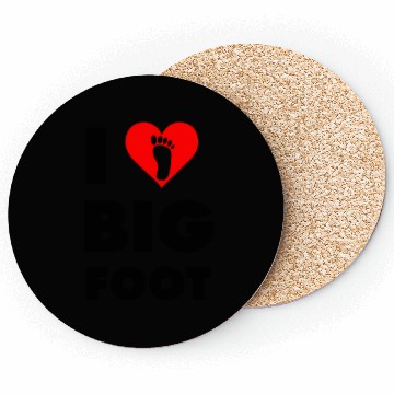 Discover I Love Bigfoot Coasters