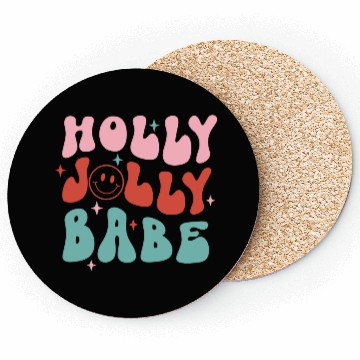 Discover Holly Jolly Babe Coasters