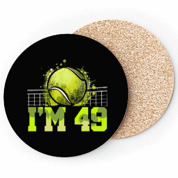 Discover I'm 49 Racket Sports Tennis Player Adult 49th Coasters