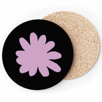 Discover Magenta Abstract Minimal Flower Coasters