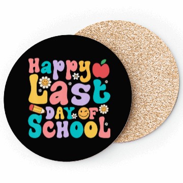 Discover Happy Last Day Of School Teacher student Coasters