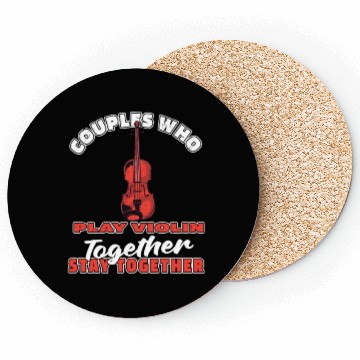 Discover Violin Violinist Couple Coasters
