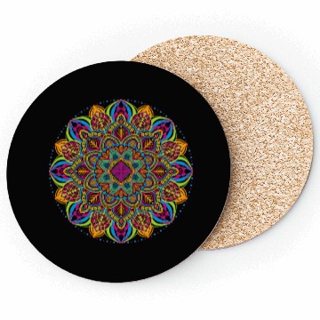 Discover pattern Mandala flowers , Coasters Coasters