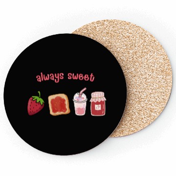 Discover Always sweet Embrace the Strawberry Life Coasters