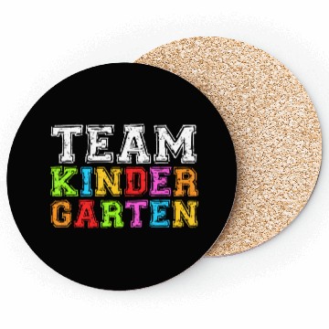 Discover Team Kindergarten Teacher Graduation Coasters