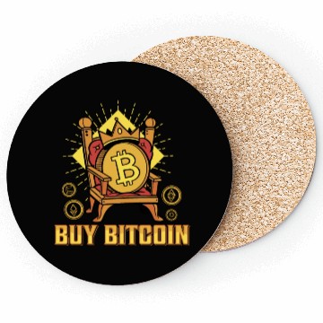 Discover Buy Bitcoin funny Coasters