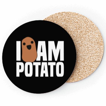 Discover I Am Potato - Funny Potato, Food Coasters