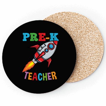 Discover Space Pre K Teacher Preschool Back To School Coasters