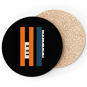 Discover Abstract Piano Key Art Coasters