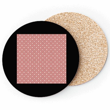 Discover Stars Red Retro Pattern Coasters