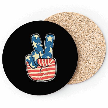 Discover Retro USA 4th of July Coasters