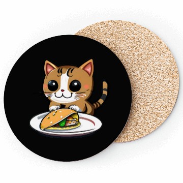Discover Cute Cat and Taco: A Playful Combination for Your Coasters