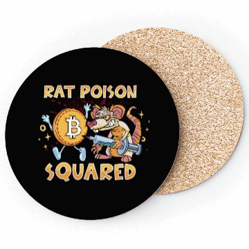 Discover Rat Poison Squared funny Coasters