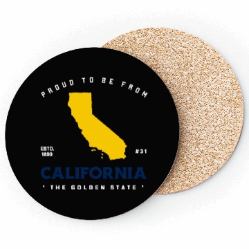 Discover Proud To Be From CALIFORNIA Coasters