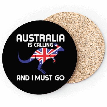 Discover Australia Is Calling And I Must Go Kangaroo Austra Coasters