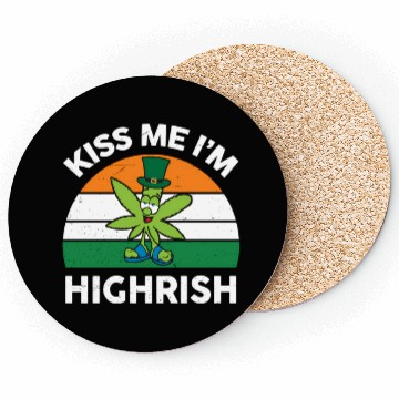 Discover St Patricks Day Kiss Me Im Highrish Marijuana Coasters